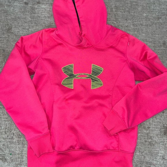 Under Armour Tops - Hot pink under armour hoodie. Medium